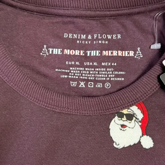 Denim & Flower Ricky Singh Santa Claus Christmas Jacket Unisex Size XL  Coat - Picture 4 of 9